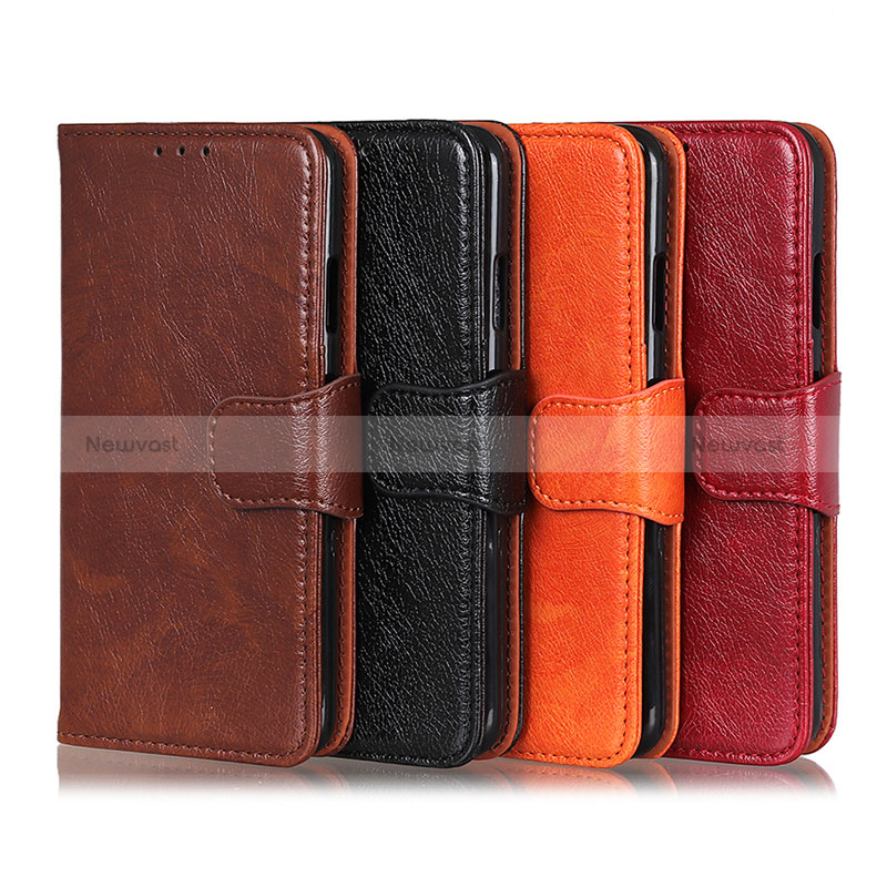 Leather Case Stands Flip Cover Holder N05P for Motorola Moto E13