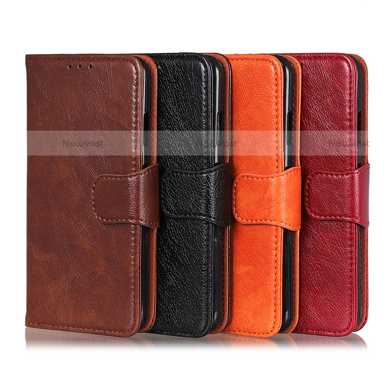 Leather Case Stands Flip Cover Holder N05P for Motorola Moto E20