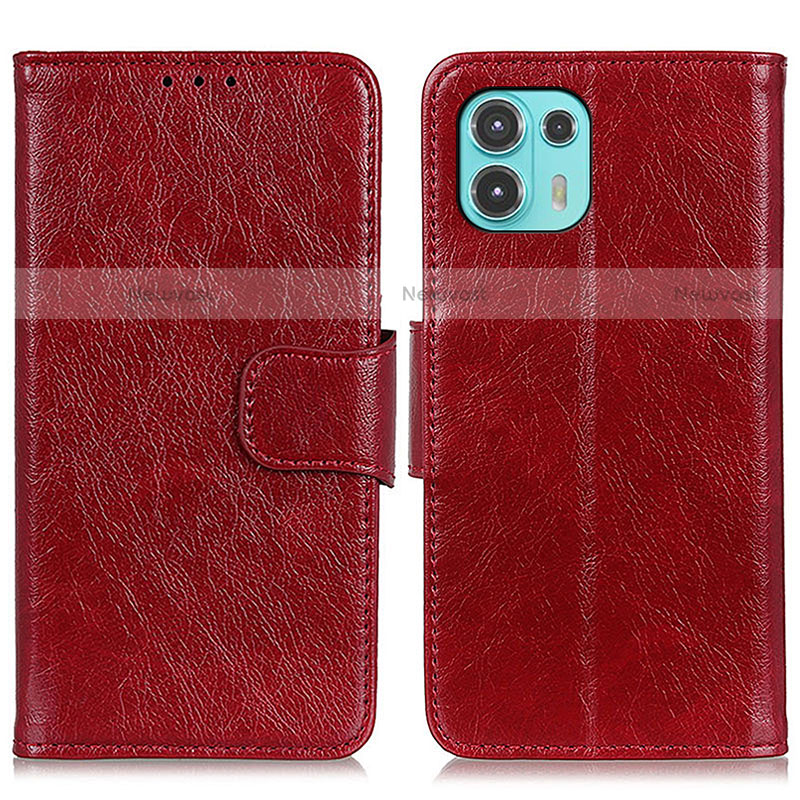 Leather Case Stands Flip Cover Holder N05P for Motorola Moto Edge 20 Lite 5G