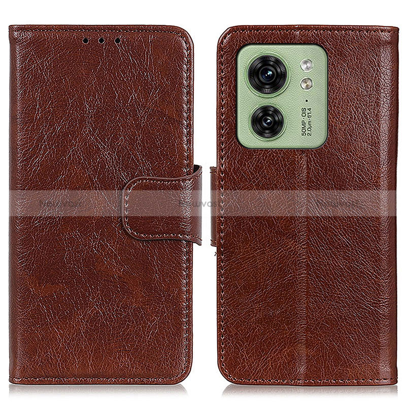 Leather Case Stands Flip Cover Holder N05P for Motorola Moto Edge 40 5G