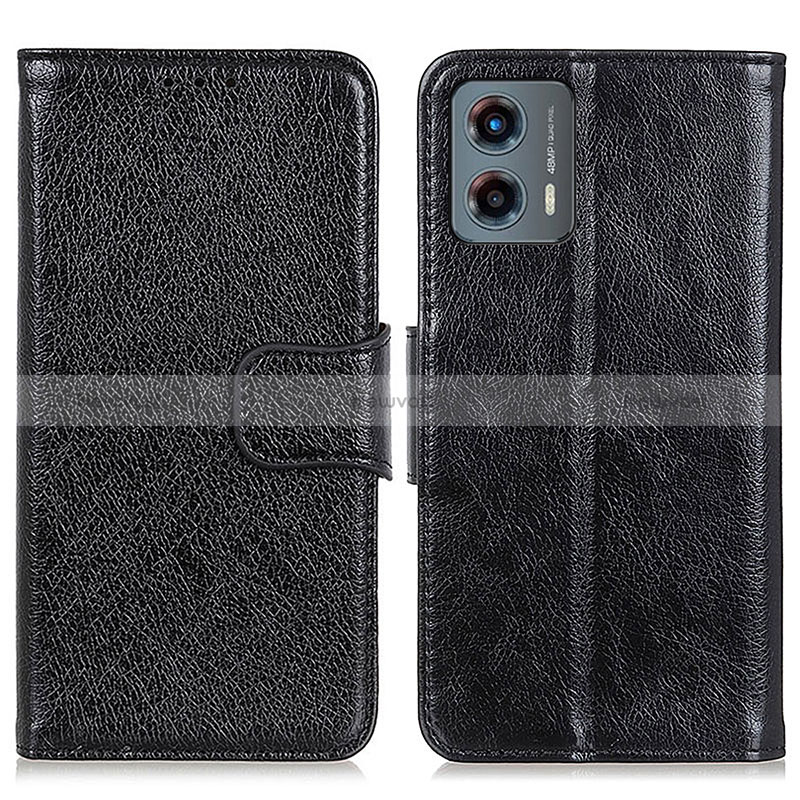 Leather Case Stands Flip Cover Holder N05P for Motorola Moto G 5G (2023)