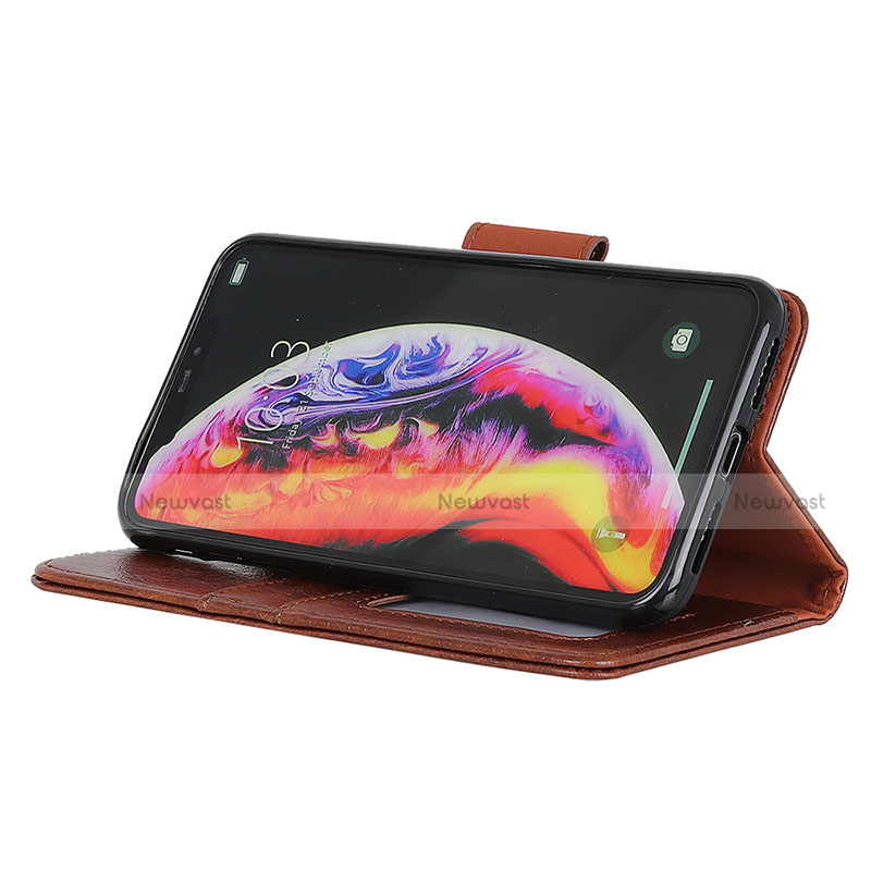 Leather Case Stands Flip Cover Holder N05P for Motorola Moto G22