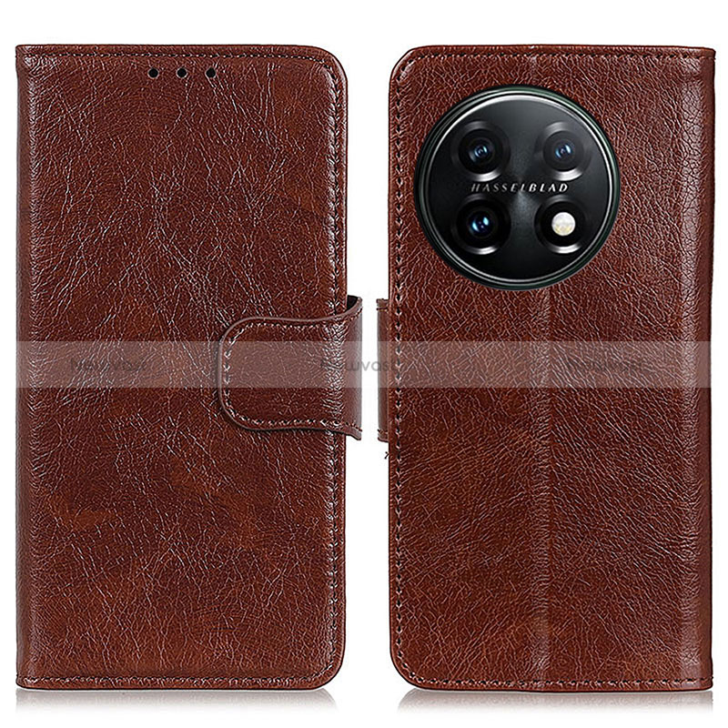 Leather Case Stands Flip Cover Holder N05P for OnePlus 11 5G