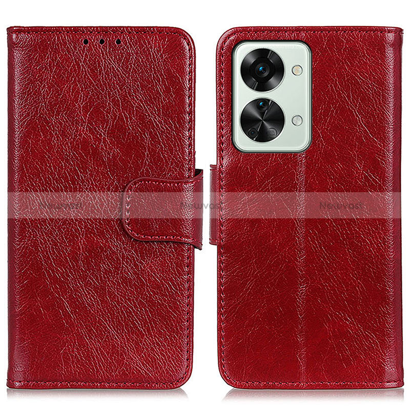 Leather Case Stands Flip Cover Holder N05P for OnePlus Nord 2T 5G