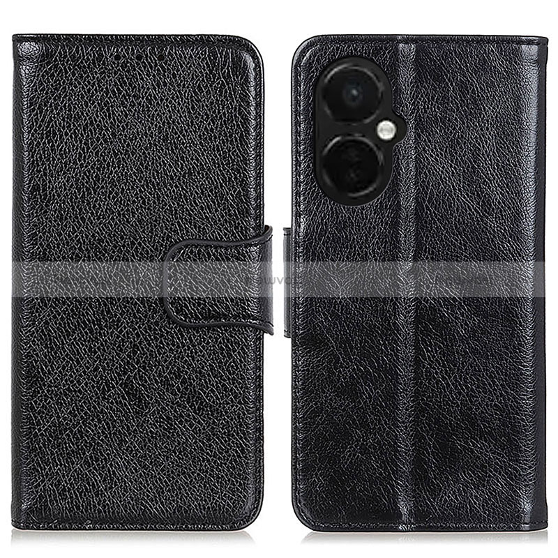 Leather Case Stands Flip Cover Holder N05P for OnePlus Nord CE 3 Lite 5G Black