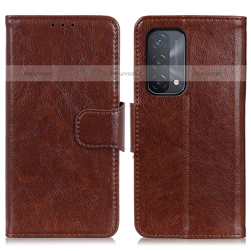 Leather Case Stands Flip Cover Holder N05P for OnePlus Nord N200 5G