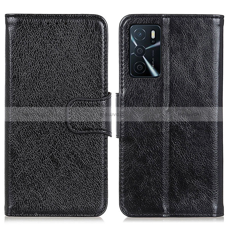 Leather Case Stands Flip Cover Holder N05P for Oppo A54s