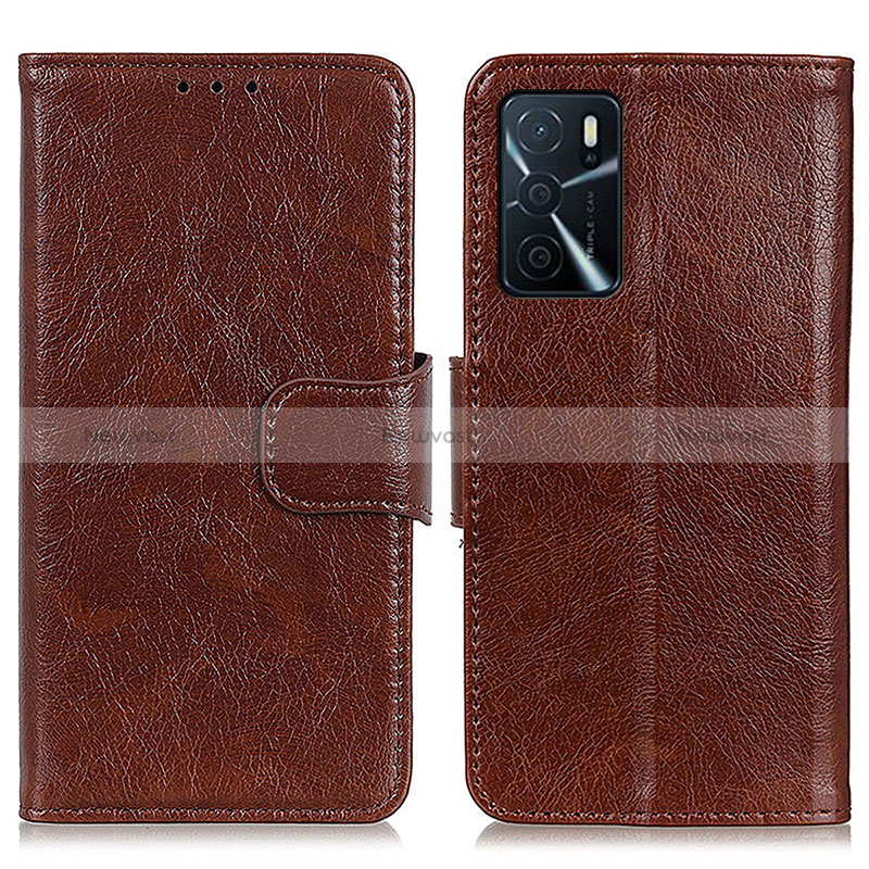 Leather Case Stands Flip Cover Holder N05P for Oppo A54s