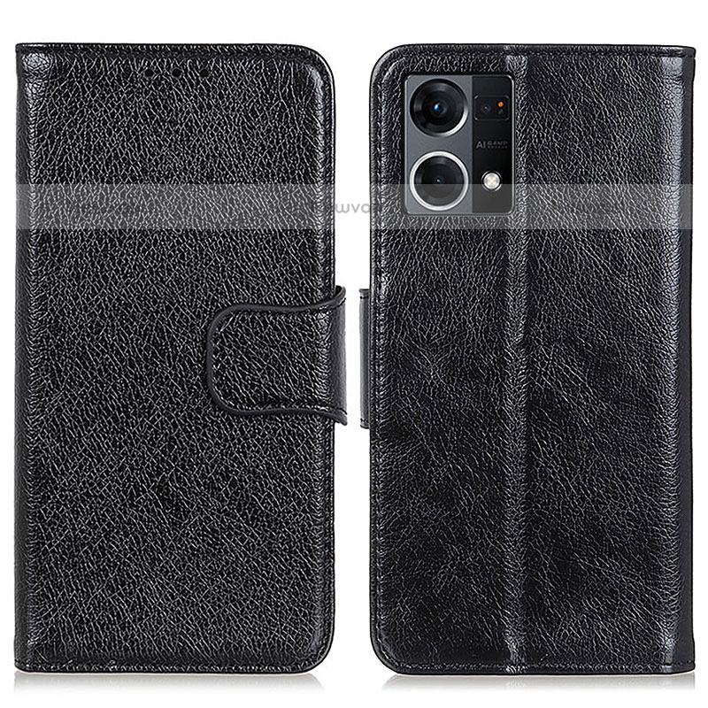 Leather Case Stands Flip Cover Holder N05P for Oppo F21 Pro 4G