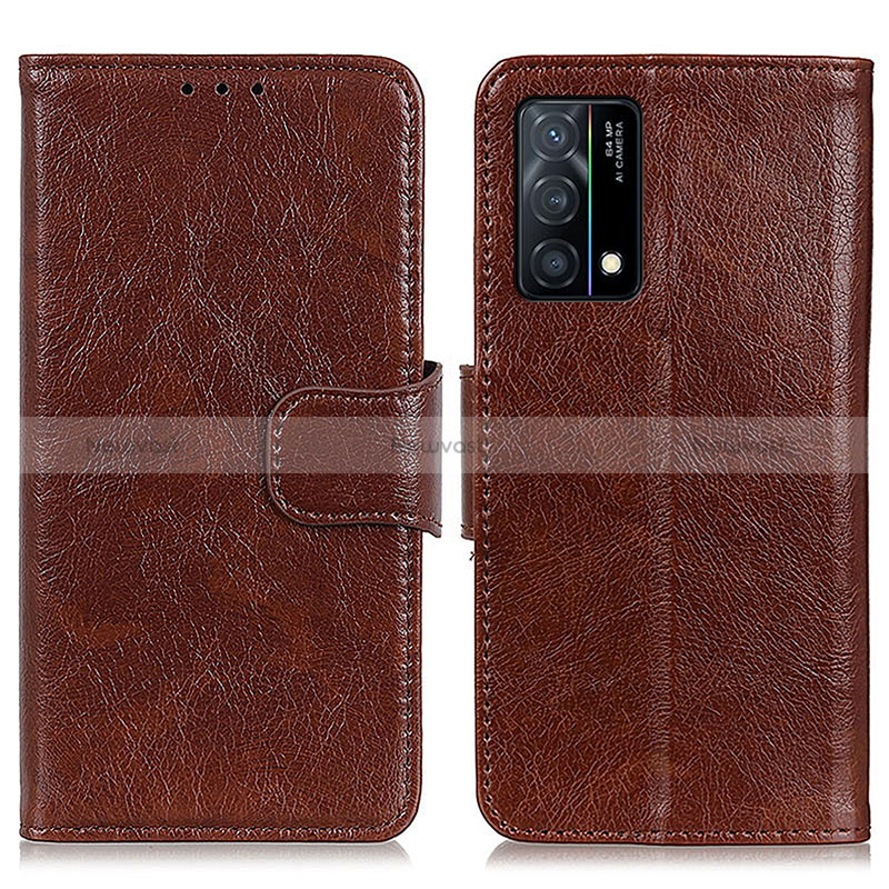 Leather Case Stands Flip Cover Holder N05P for Oppo K9 5G