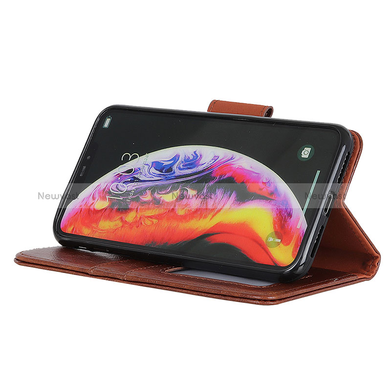 Leather Case Stands Flip Cover Holder N05P for Oppo Reno7 SE 5G