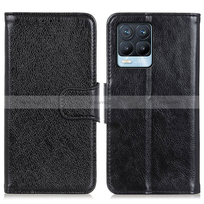 Leather Case Stands Flip Cover Holder N05P for Realme 8 Pro