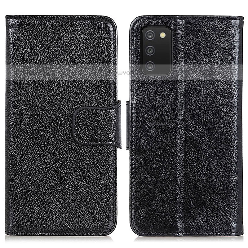 Leather Case Stands Flip Cover Holder N05P for Samsung Galaxy A02s