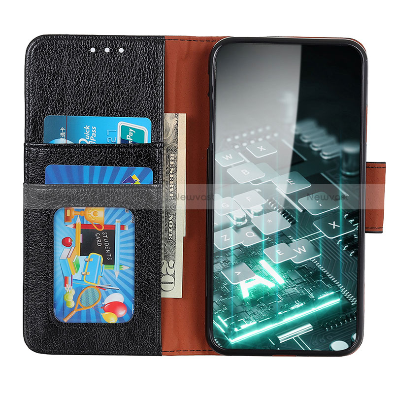 Leather Case Stands Flip Cover Holder N05P for Samsung Galaxy A03 Core