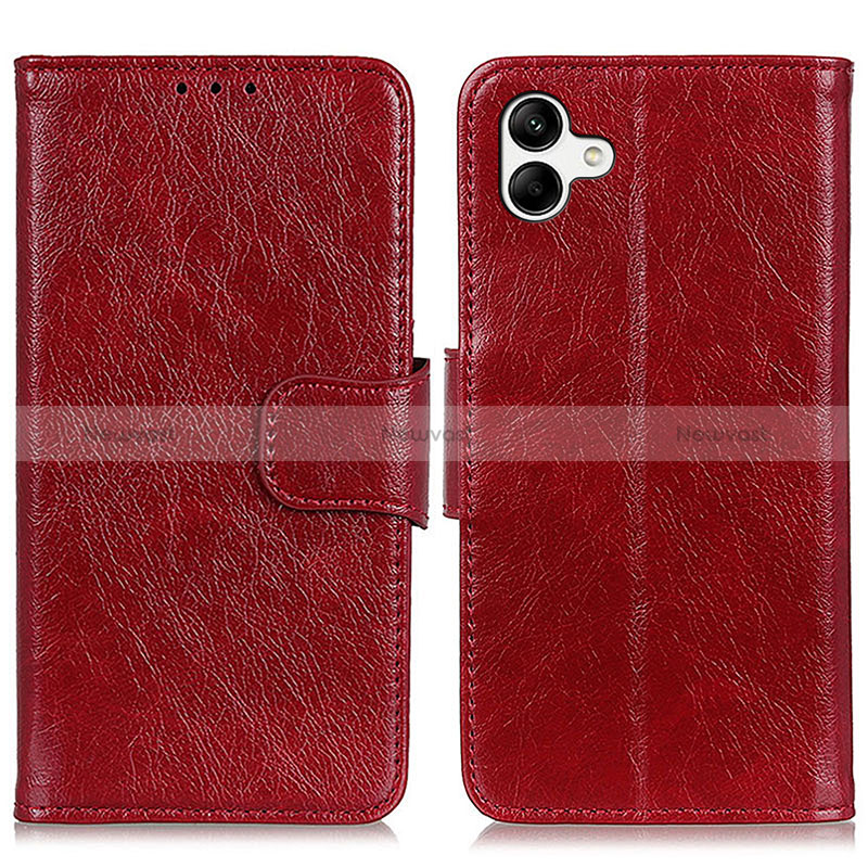 Leather Case Stands Flip Cover Holder N05P for Samsung Galaxy A05