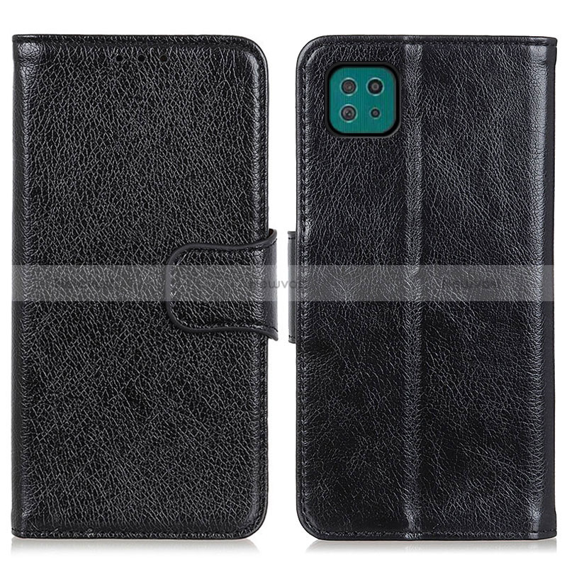 Leather Case Stands Flip Cover Holder N05P for Samsung Galaxy A22 5G