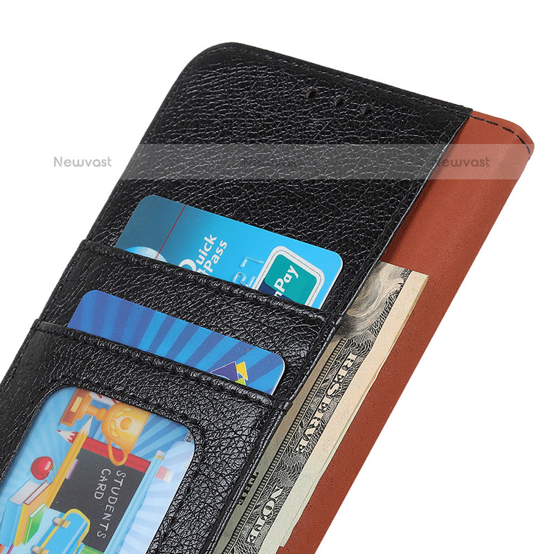 Leather Case Stands Flip Cover Holder N05P for Samsung Galaxy M32 4G