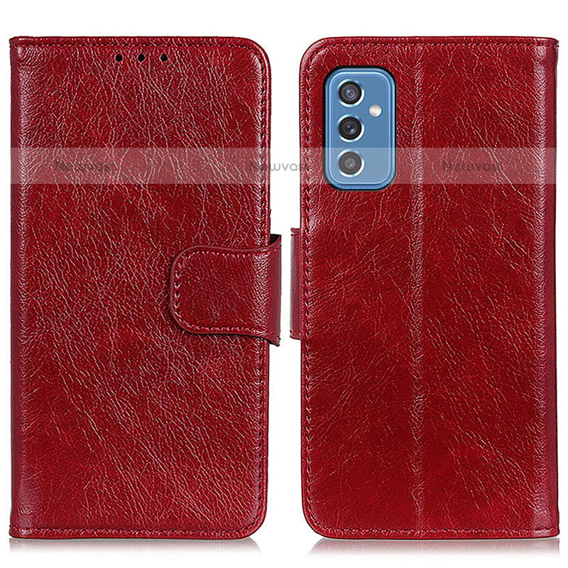 Leather Case Stands Flip Cover Holder N05P for Samsung Galaxy M52 5G