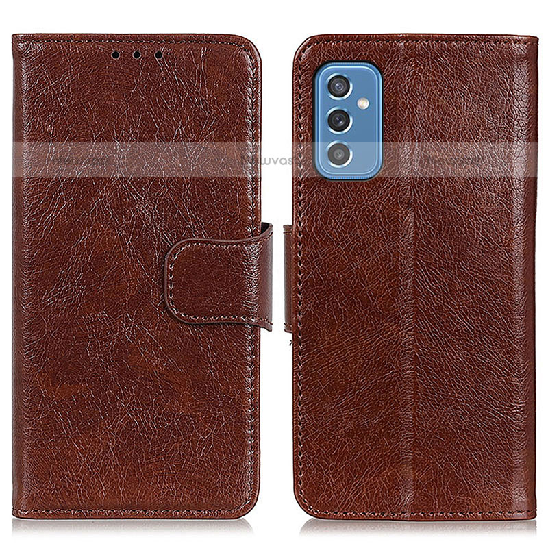 Leather Case Stands Flip Cover Holder N05P for Samsung Galaxy M52 5G