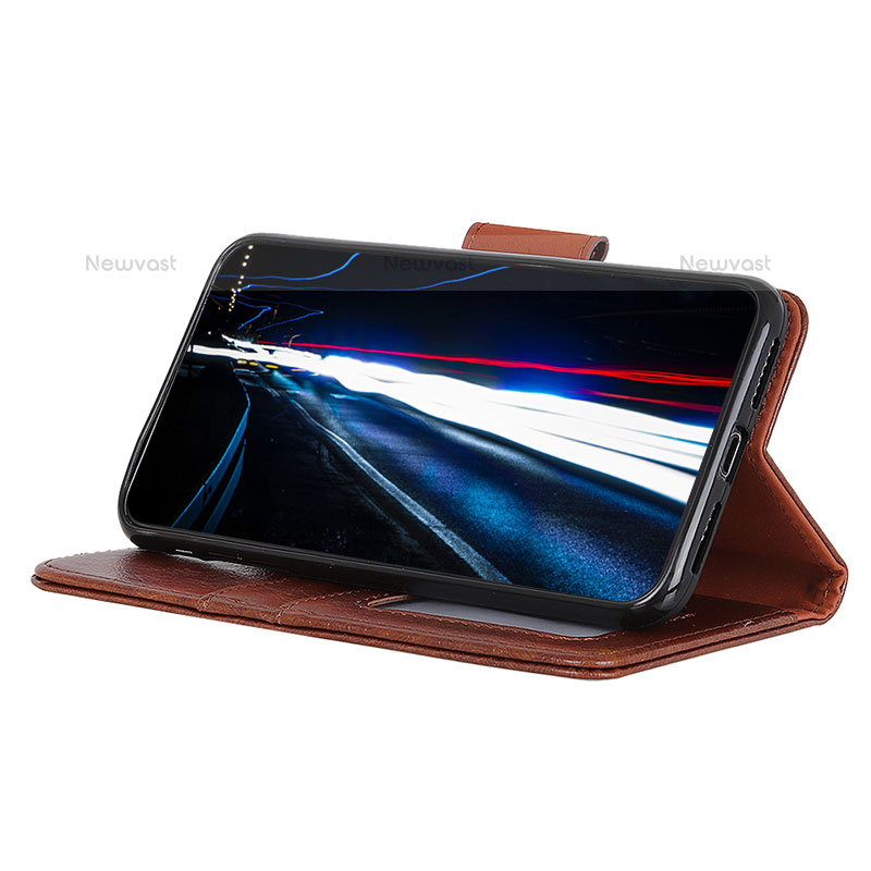 Leather Case Stands Flip Cover Holder N05P for Samsung Galaxy S21 5G