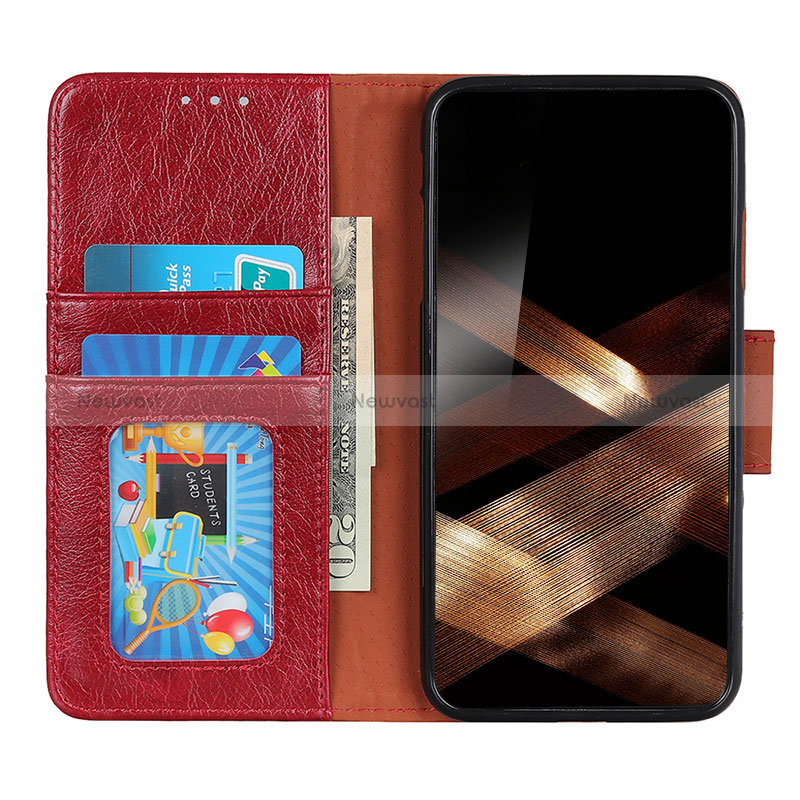 Leather Case Stands Flip Cover Holder N05P for Samsung Galaxy S24 5G