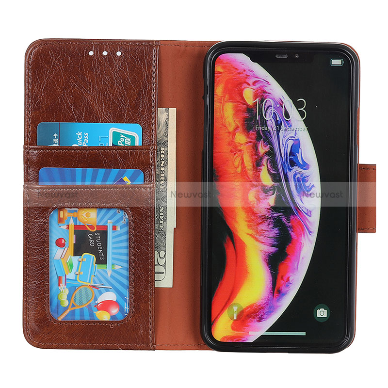 Leather Case Stands Flip Cover Holder N05P for Sony Xperia Ace III SOG08