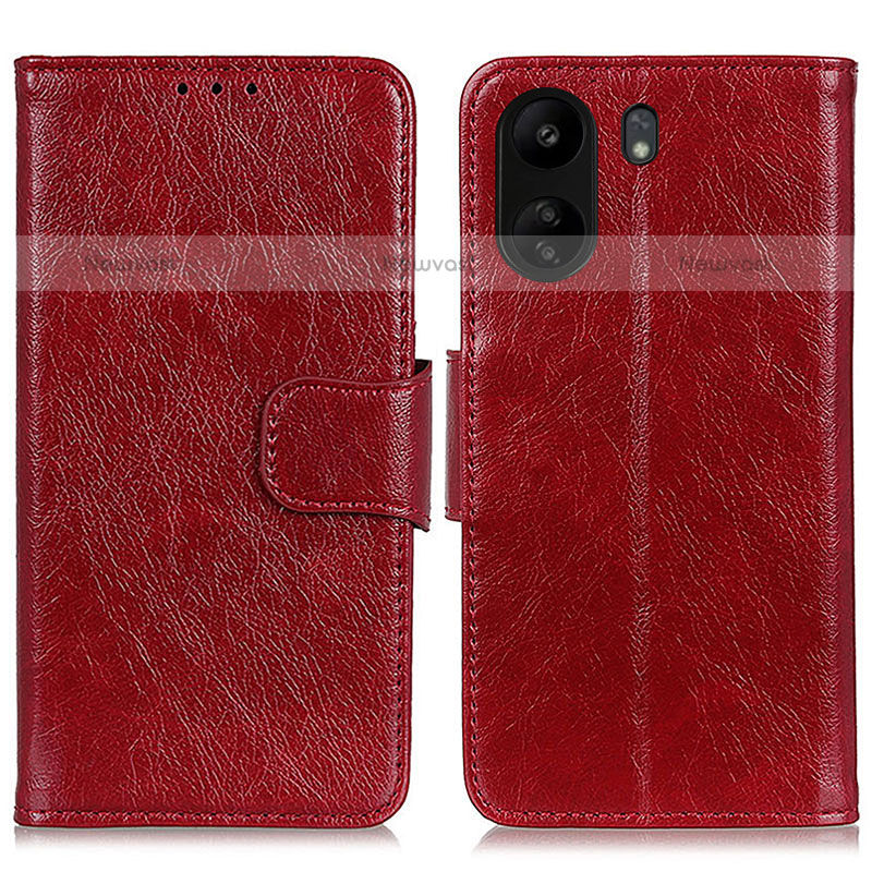 Leather Case Stands Flip Cover Holder N05P for Xiaomi Poco C65