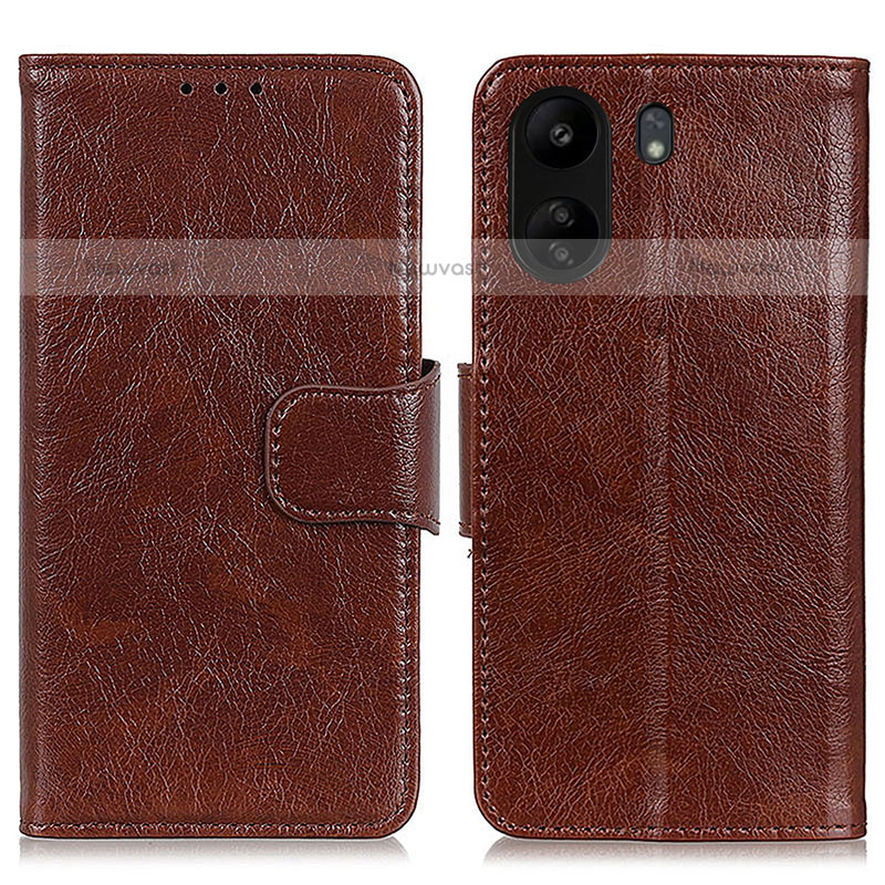 Leather Case Stands Flip Cover Holder N05P for Xiaomi Poco C65