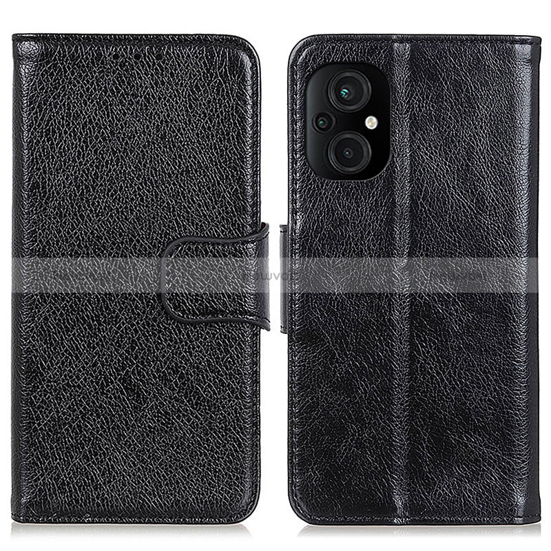 Leather Case Stands Flip Cover Holder N05P for Xiaomi Poco M5 4G