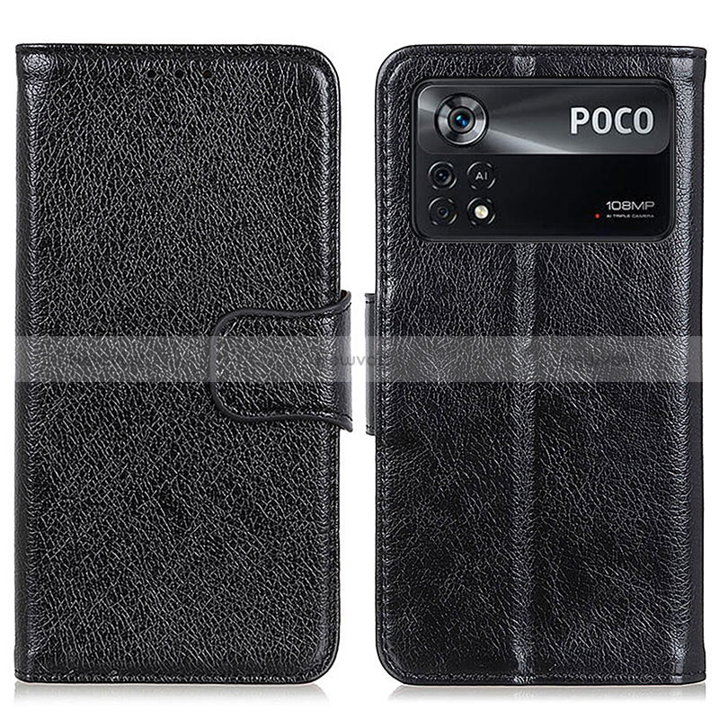 Leather Case Stands Flip Cover Holder N05P for Xiaomi Poco X4 Pro 5G