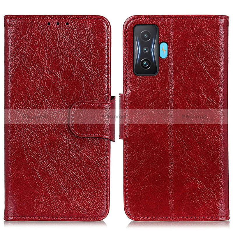 Leather Case Stands Flip Cover Holder N05P for Xiaomi Redmi K50 Gaming AMG F1 5G