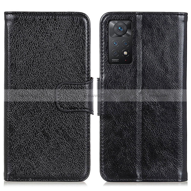 Leather Case Stands Flip Cover Holder N05P for Xiaomi Redmi Note 11 Pro 4G