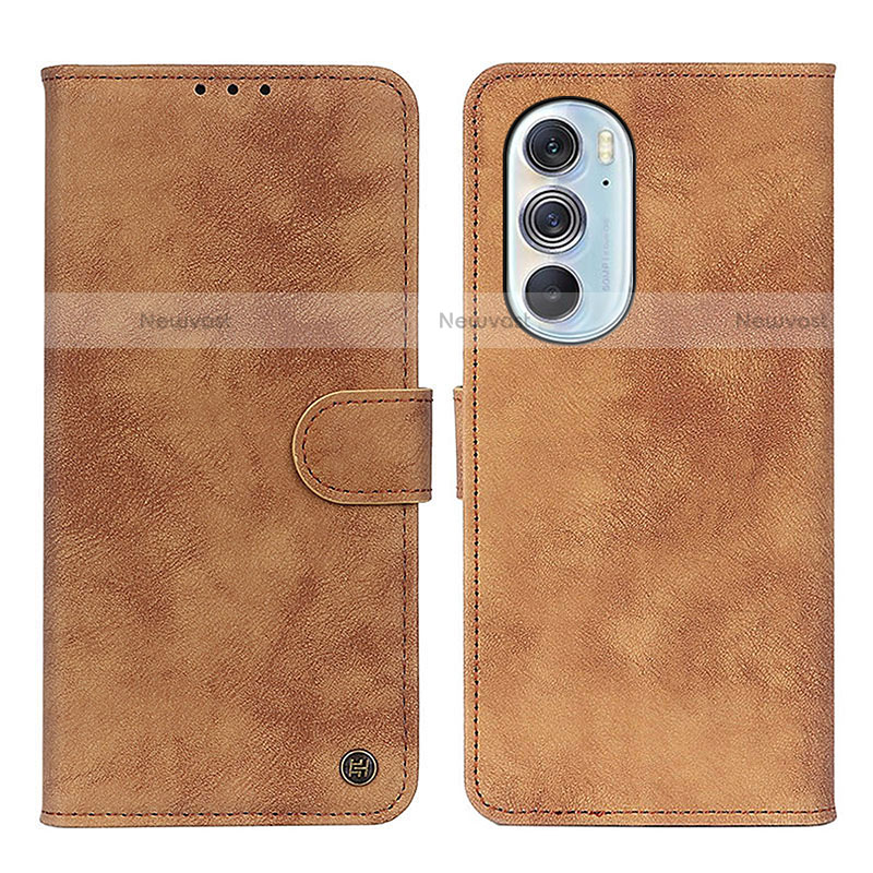 Leather Case Stands Flip Cover Holder N06P for Motorola Moto Edge Plus (2022) 5G