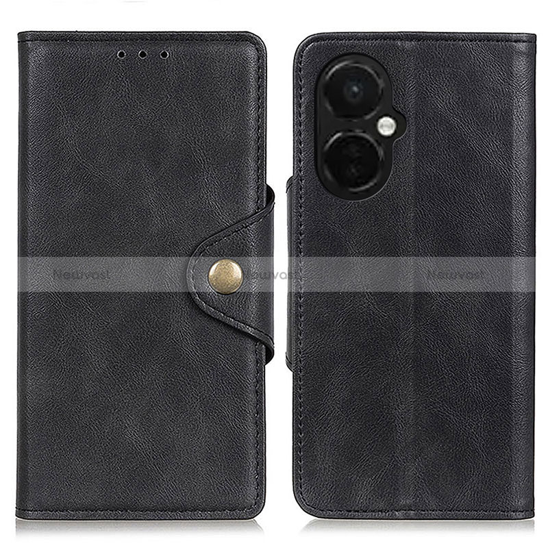 Leather Case Stands Flip Cover Holder N06P for OnePlus Nord N30 5G Black