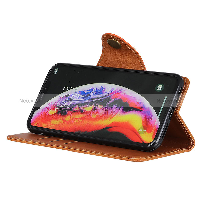 Leather Case Stands Flip Cover Holder N06P for Oppo A16s