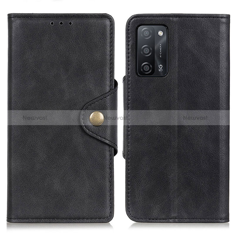 Leather Case Stands Flip Cover Holder N06P for Oppo A53s 5G