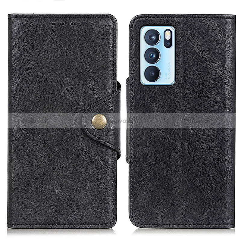 Leather Case Stands Flip Cover Holder N06P for Oppo Reno6 Pro 5G India