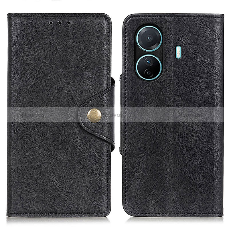 Leather Case Stands Flip Cover Holder N06P for Vivo iQOO Z6 Pro 5G