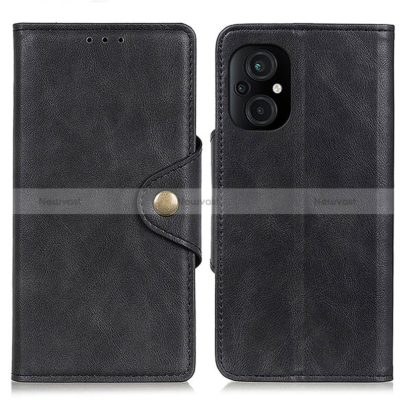 Leather Case Stands Flip Cover Holder N06P for Xiaomi Poco M5 4G