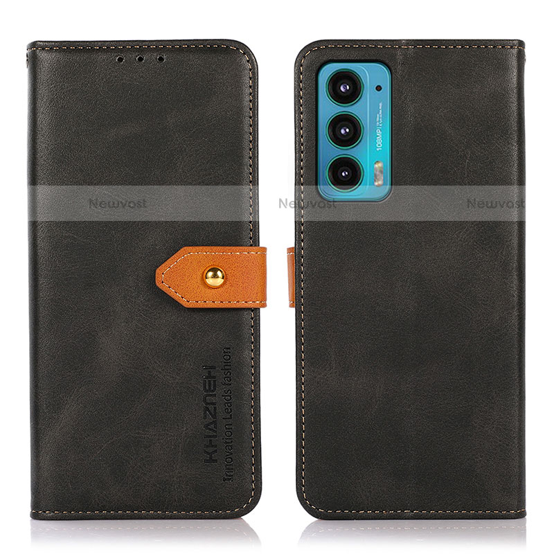 Leather Case Stands Flip Cover Holder N07P for Motorola Moto Edge 20 5G