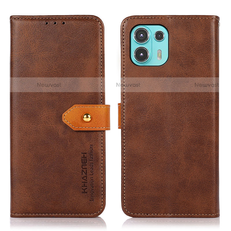 Leather Case Stands Flip Cover Holder N07P for Motorola Moto Edge 20 Lite 5G