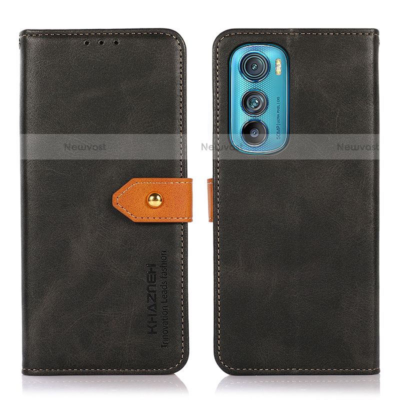 Leather Case Stands Flip Cover Holder N07P for Motorola Moto Edge 30 5G