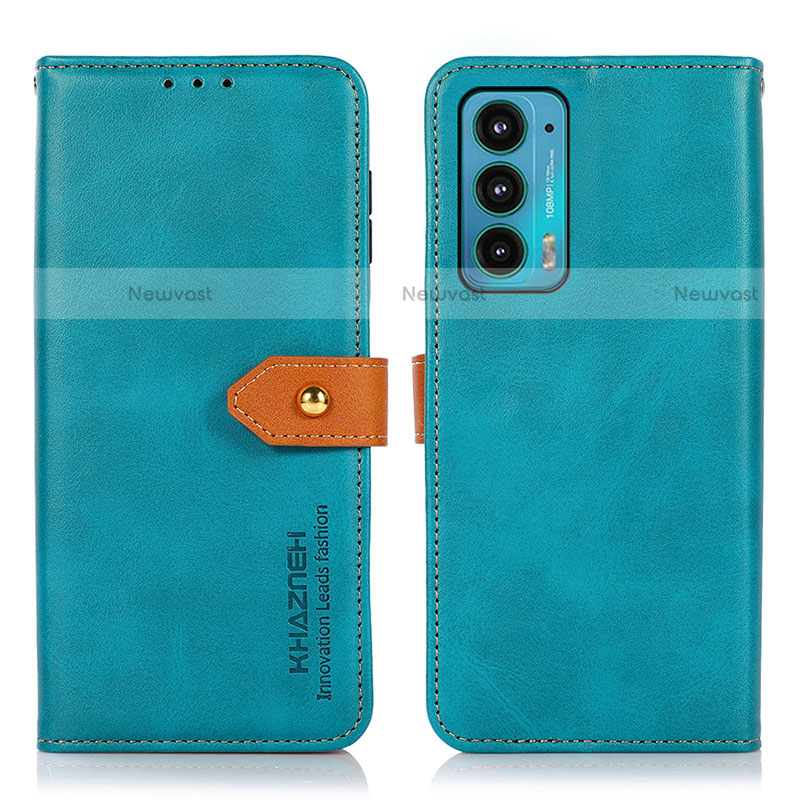 Leather Case Stands Flip Cover Holder N07P for Motorola Moto Edge Lite 5G