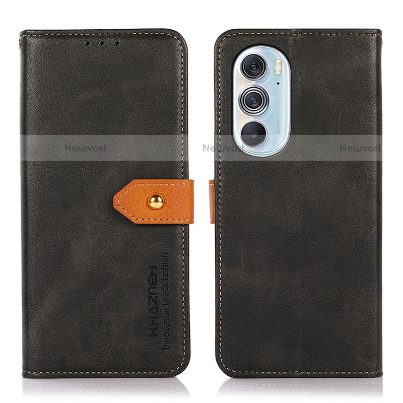 Leather Case Stands Flip Cover Holder N07P for Motorola Moto Edge Plus (2022) 5G