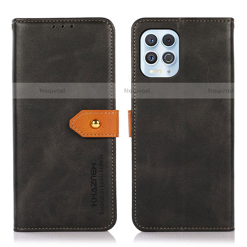 Leather Case Stands Flip Cover Holder N07P for Motorola Moto Edge S 5G