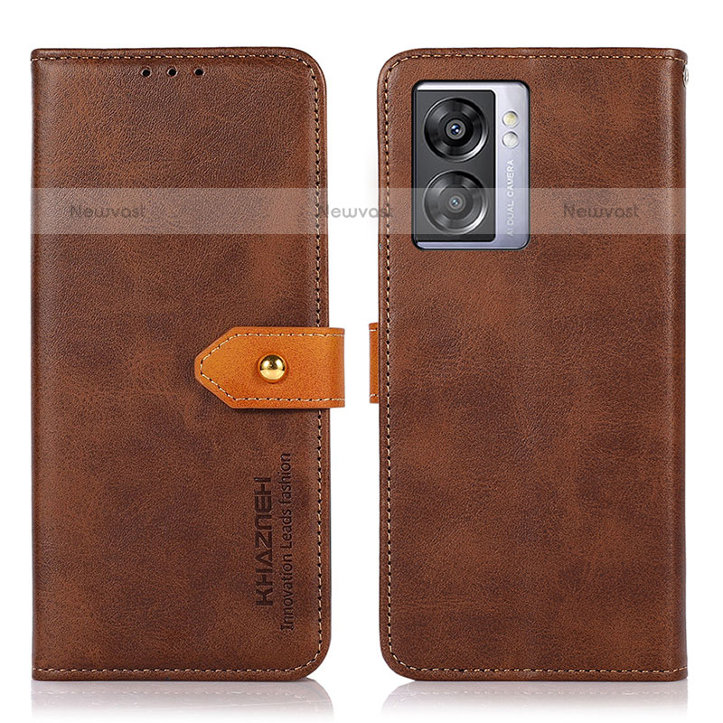 Leather Case Stands Flip Cover Holder N07P for OnePlus Nord N300 5G