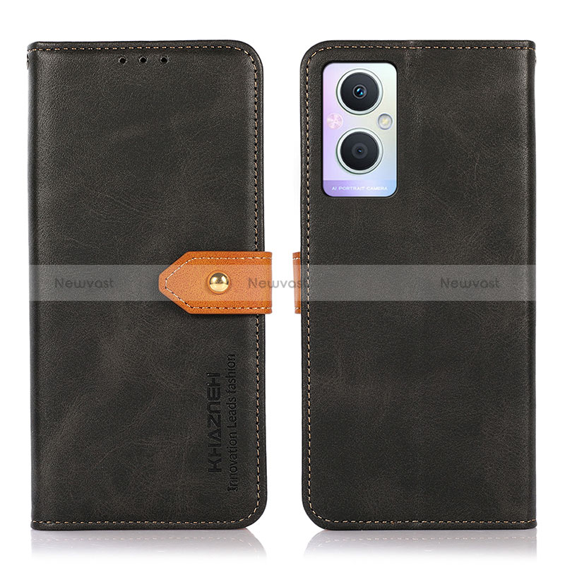 Leather Case Stands Flip Cover Holder N07P for Oppo Reno8 Z 5G