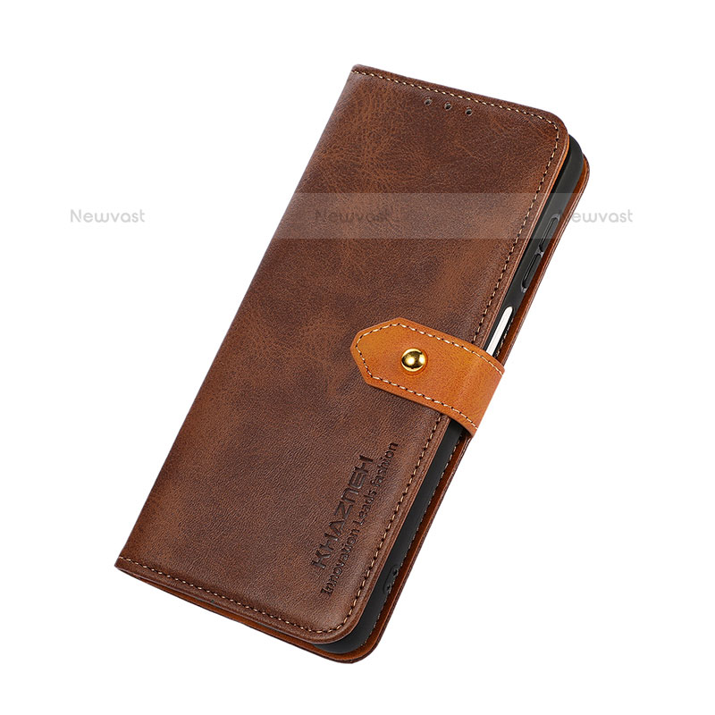 Leather Case Stands Flip Cover Holder N07P for Samsung Galaxy S22 5G