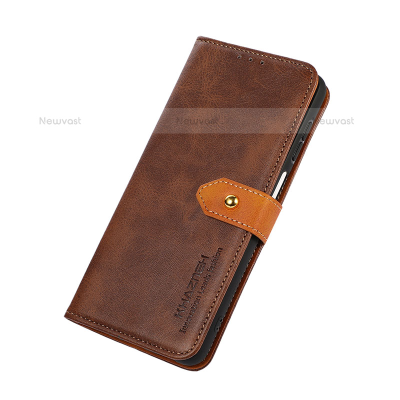 Leather Case Stands Flip Cover Holder N07P for Samsung Galaxy S23 Plus 5G