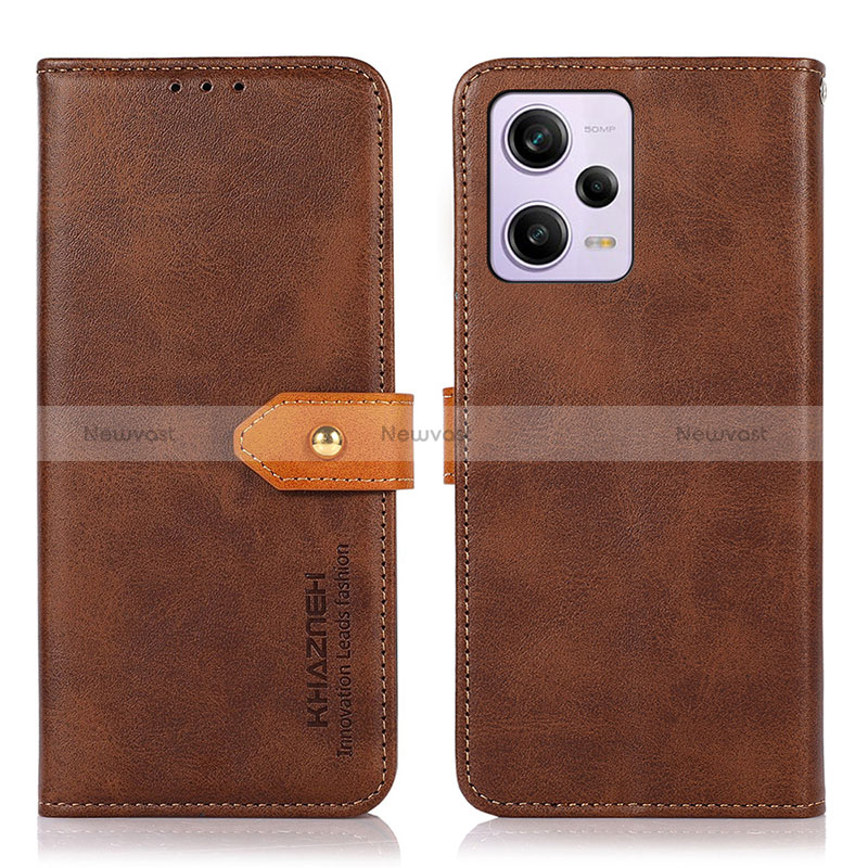 Leather Case Stands Flip Cover Holder N07P for Xiaomi Redmi Note 12 Explorer